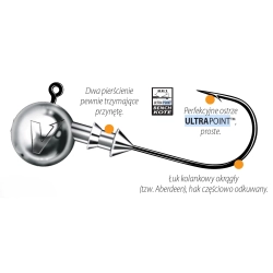 GŁÓWKA JIG DRAGON V-POINT CLASSIC 5 SZT.4/0 5 G