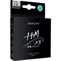 PLECIONKA DRAGON HM X8 P.E.BRAID 135 M 0.14 MM WHITE