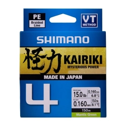 PLECIONKA SHIMANO 4 KAIRIKI 150 M 0,19 MM STEEL GREY